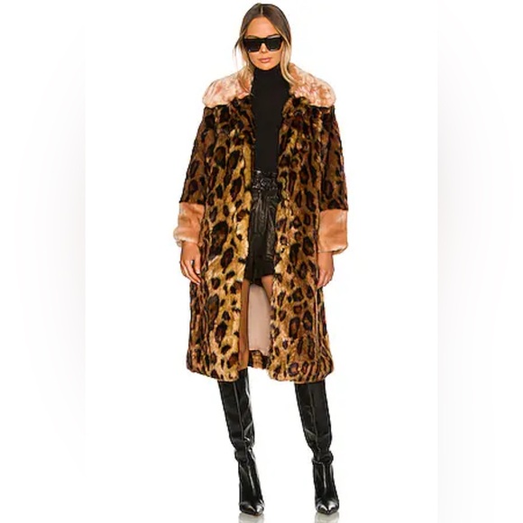 SOLD
Sezane/Sea NY/Charlotte Simone Unreal Fur leopard print coat- Size S - Picture 2 of 8